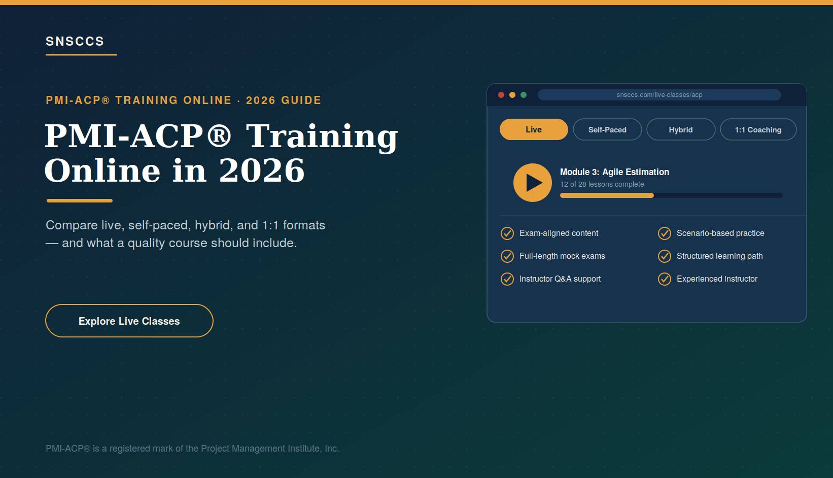 PMI-ACP Training Online: Best Courses & How to Choose in 2026